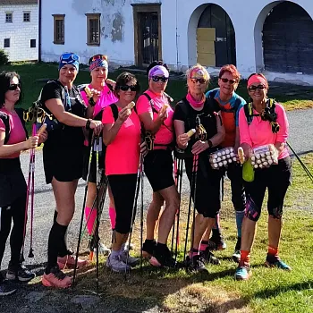 Svatý Václav na Zlatohorsku. Nordic Walking i sightseeing.