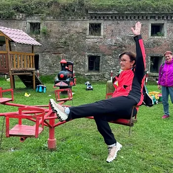 Svatý Václav na Zlatohorsku. Nordic Walking i sightseeing.