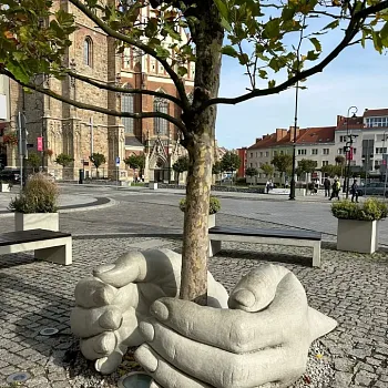 Svatý Václav na Zlatohorsku. Nordic Walking i sightseeing.