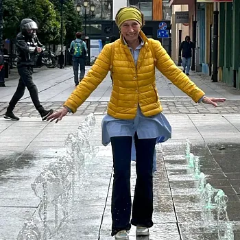 Svatý Václav na Zlatohorsku. Nordic Walking i sightseeing.