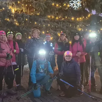 Mělník - vánoční Nordic Walking do tmy