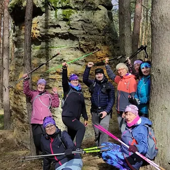 Kokořínsko - Nordic Walking z Dobřeně do Chudolaz