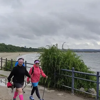 Narozeninový Balt - den první. Nordic Walking k majáku Gdaňsk,Nowy Port