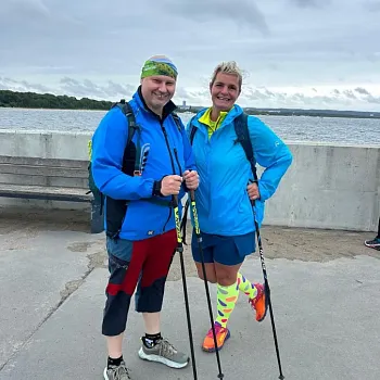 Narozeninový Balt - den první. Nordic Walking k majáku Gdaňsk,Nowy Port