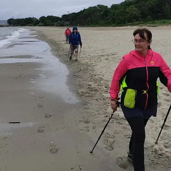 Narozeninový Balt - den první. Nordic Walking k majáku Gdaňsk,Nowy Port