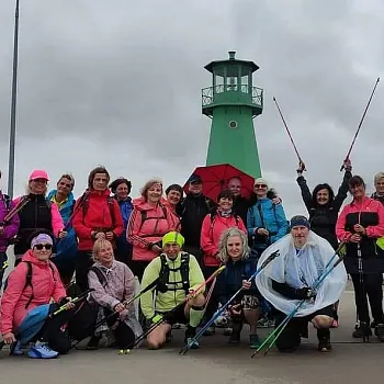 Narozeninový Balt - den první. Nordic Walking k majáku Gdaňsk,Nowy Port