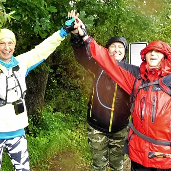 Narozeninový Nordic Walking výšlap samá voda