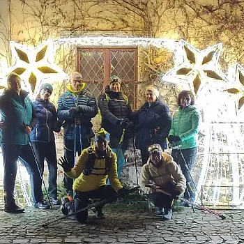 Mělník před vánoci 2024 - Nordic Walking výšlap do tmy počtvrté