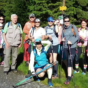 Jeseníky - vydařený Nordic Walking přechod Videlský kříž - Rejvíz