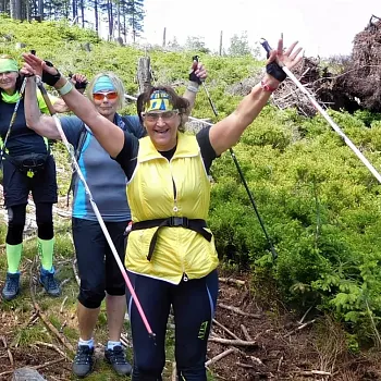 Jeseníky - vydařený Nordic Walking přechod Videlský kříž - Rejvíz