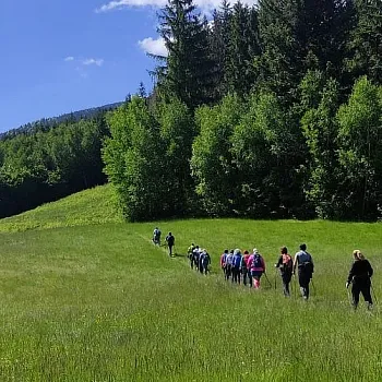 Beskydy. Ostravice - horský Nordic Walking výšlap k vodopádům Bučacího potoka