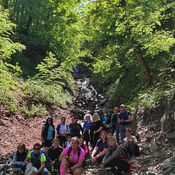 Beskydy. Ostravice - horský Nordic Walking výšlap k vodopádům Bučacího potoka