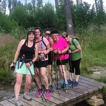 Zlaté Hory (v Jeseníkách) - Nordic Walking setkání s Plzeňskými walkerkami