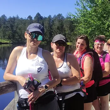 Zlaté Hory (v Jeseníkách) - Nordic Walking setkání s Plzeňskými walkerkami