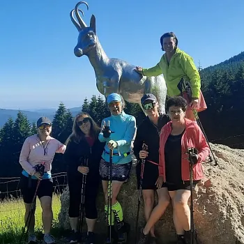 Zlaté Hory (v Jeseníkách) - Nordic Walking setkání s Plzeňskými walkerkami