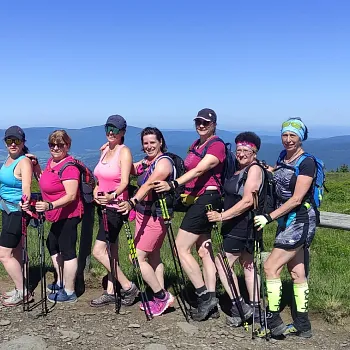 Zlaté Hory (v Jeseníkách) - Nordic Walking setkání s Plzeňskými walkerkami