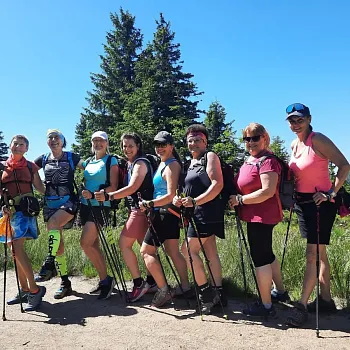 Zlaté Hory (v Jeseníkách) - Nordic Walking setkání s Plzeňskými walkerkami