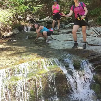 Zlaté Hory (v Jeseníkách) - Nordic Walking setkání s Plzeňskými walkerkami