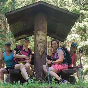Zlaté Hory (v Jeseníkách) - Nordic Walking setkání s Plzeňskými walkerkami