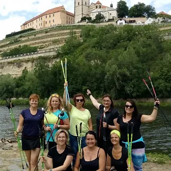 Nordic Walking Hořín - Zelčín - přívoz a víno nakonec