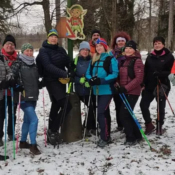 Nordic Walking Silvestr 2025 na Osikovém vrchu nad Zlatými Horami