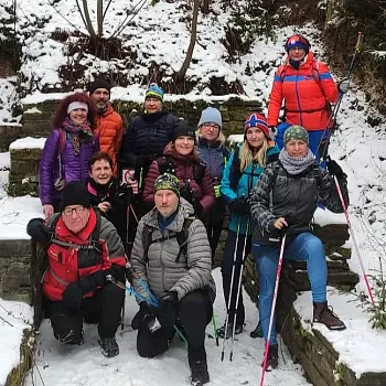 Nordic Walking Silvestr 2025 na Osikovém vrchu nad Zlatými Horami