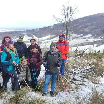Nordic Walking Silvestr 2025 na Osikovém vrchu nad Zlatými Horami