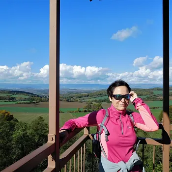 Podzim v Českém středohoří - Nordic Walking kouzelné vyhlídky
