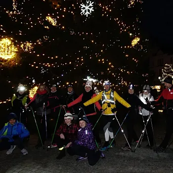 Večerní Mělník a hořínský park. Magický Nordic Walking.