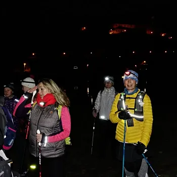 Večerní Mělník a hořínský park. Magický Nordic Walking.