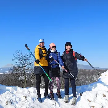 Zimní Nordic Walking výšlap na Lovoš