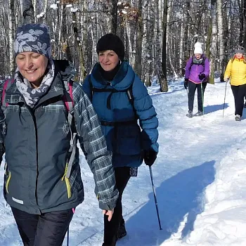 Zimní Nordic Walking výšlap na Lovoš