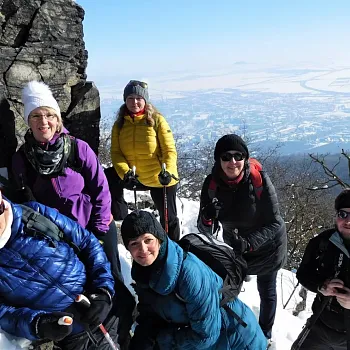 Zimní Nordic Walking výšlap na Lovoš