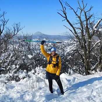 Zimní Nordic Walking výšlap na Lovoš
